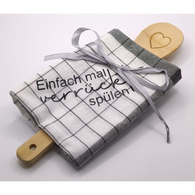 Set Kochlöffel & Geschirrtuch