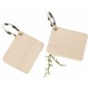 Schlüsselanhänger FSC® Ahornholz | Rechteckig 45x35x5mm