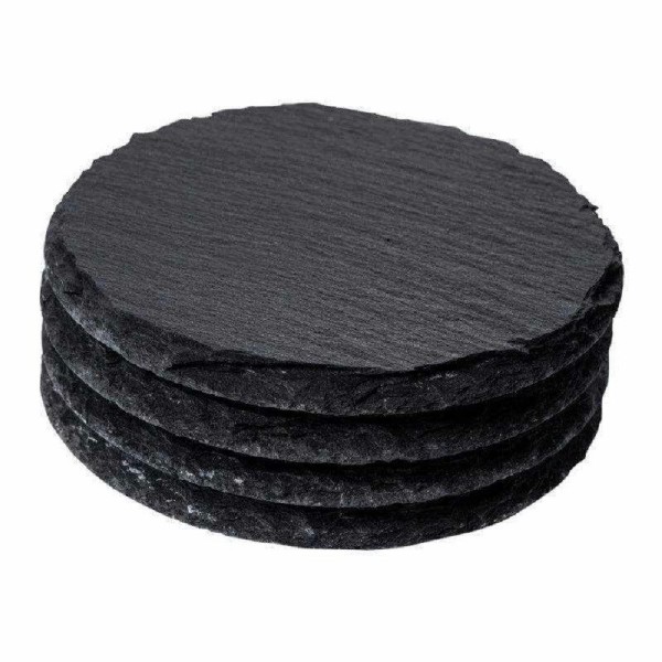 Getränkeuntersetzer Schiefer-Untersetzer rund 10 gebrochen