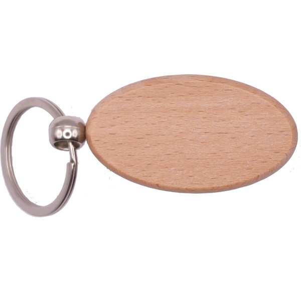 Schlüsselanhänger Buche | oval 55x5mm
