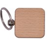 Schlüsselanhänger aus Buche- Quadratische Form - 4 x 4 x 0,5 cm